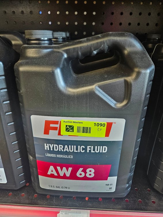3 Fram AW68 Hydraulic Fluid, Gallon Jugs
