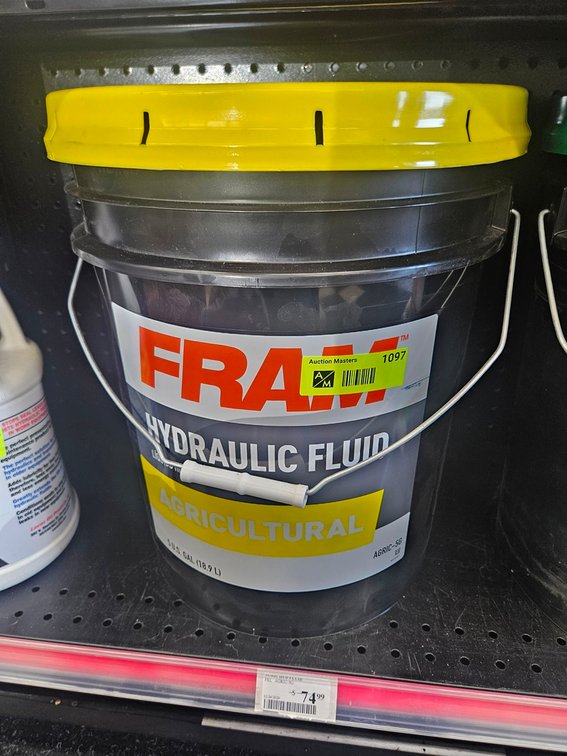 Fram Agricultural Hydraulic Fluid, 5 Gallon Bucket