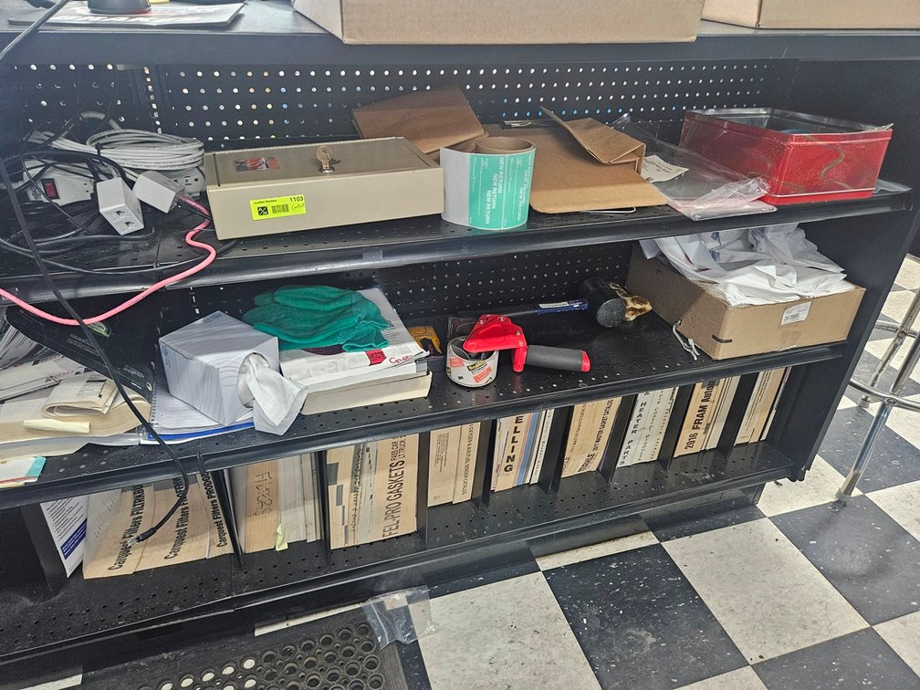 Contents Behind Counter, Key Box, Supplies, More