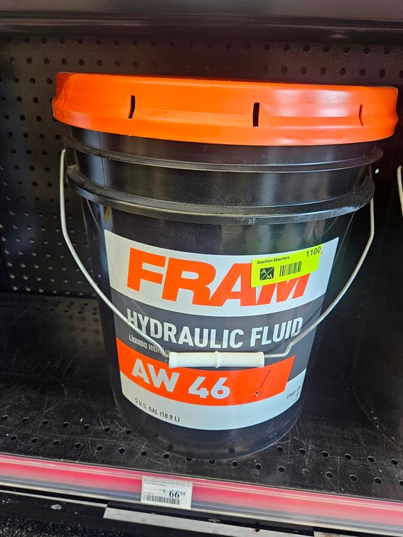 Fram AW46 Hydraulic Fluid, 5 Gallon Bucket