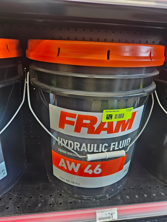 Fram AW46 Hydraulic Fluid, 5 Gallon Bucket