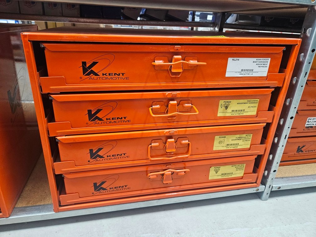 Kent Automotive 4 Drawer Cabinet with Contents