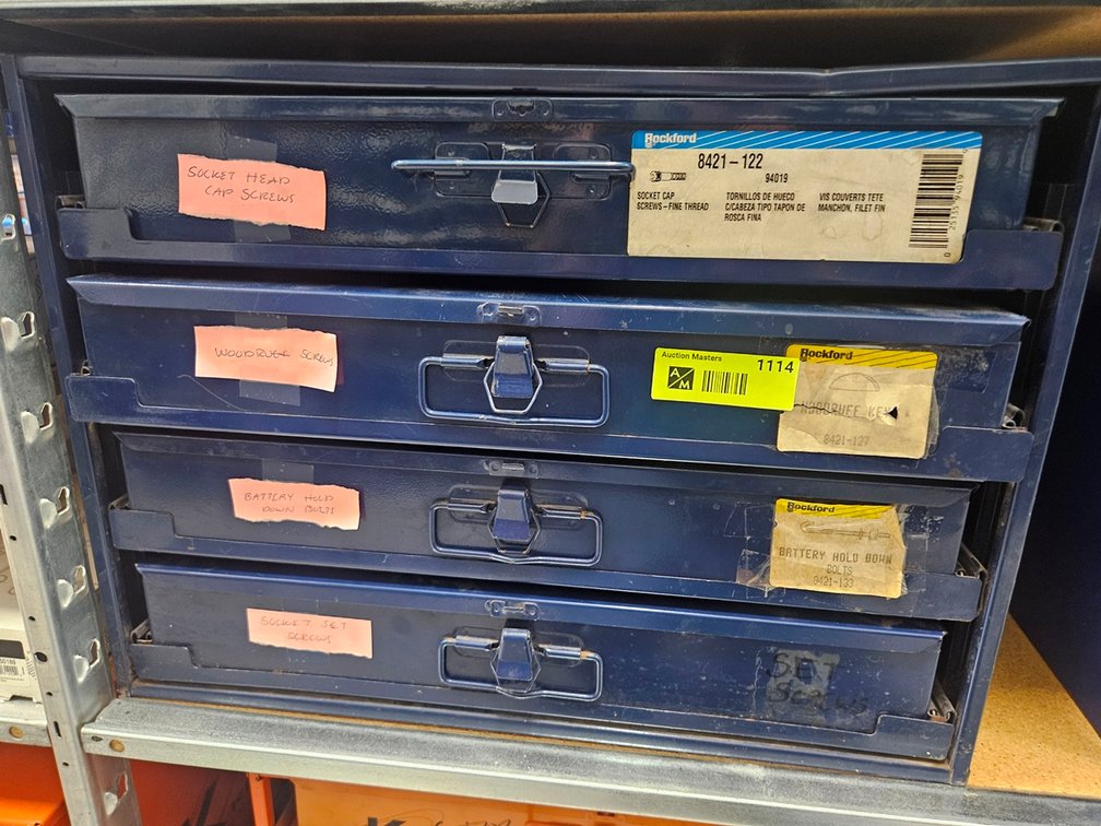 4 Drawer Cabinet with Contents