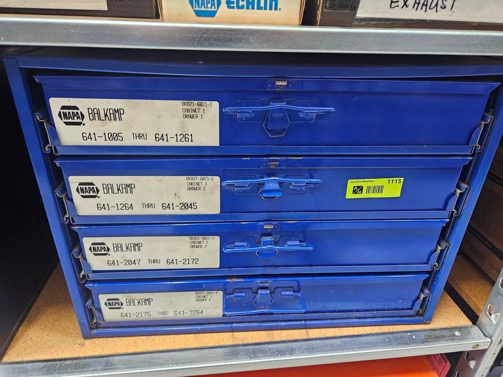 NAPA 4 Drawer Cabinet with Contents
