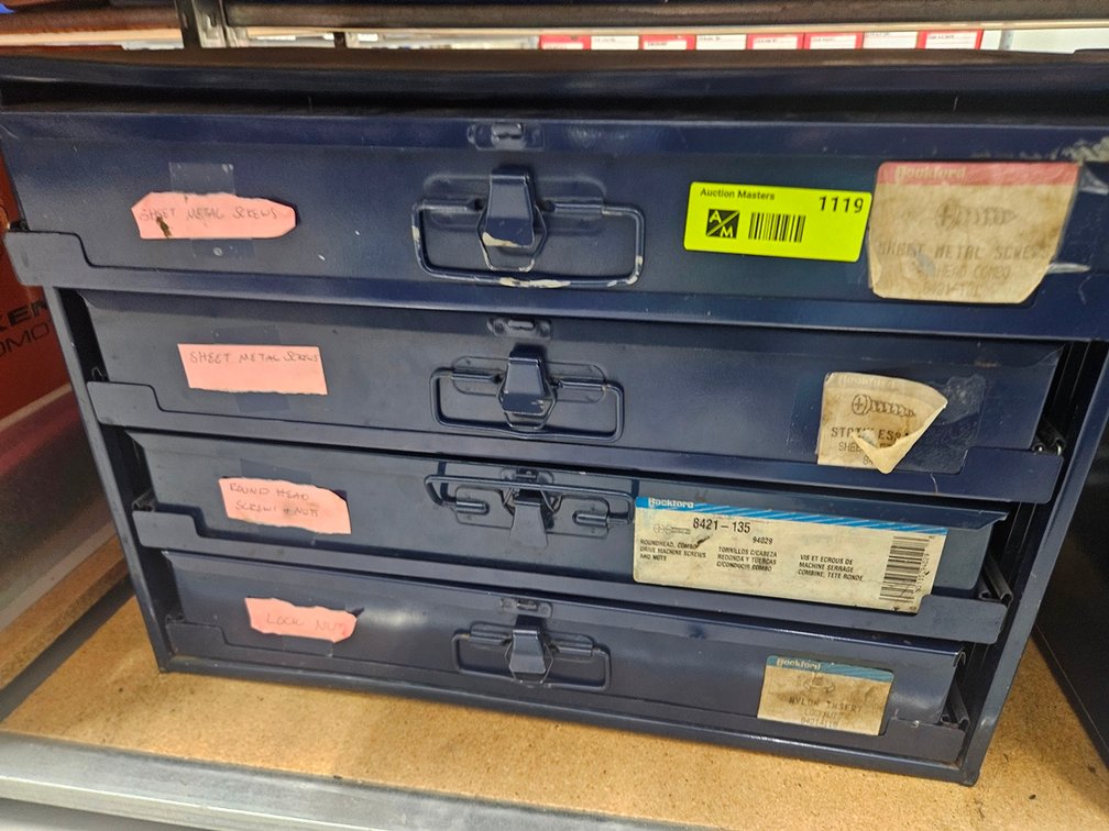 4 Drawer Cabinet with Contents