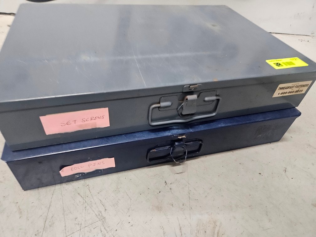 2 Metal Drawers with Contents