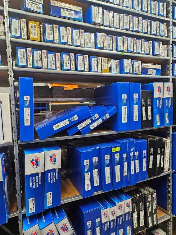 Assorted Carquest Brake Pads and Rotors in Section