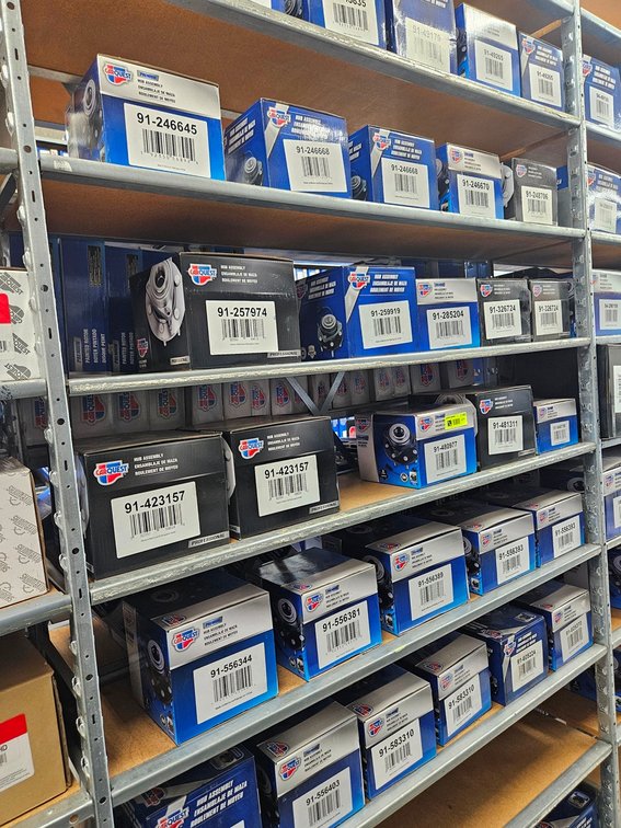Assorted Carquest Hub Assemblies in Section