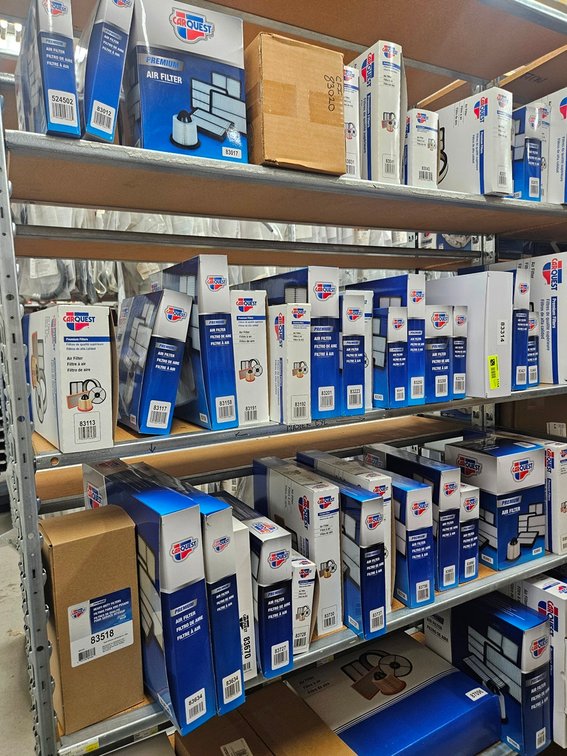 Assorted Carquest Air Filters in Section