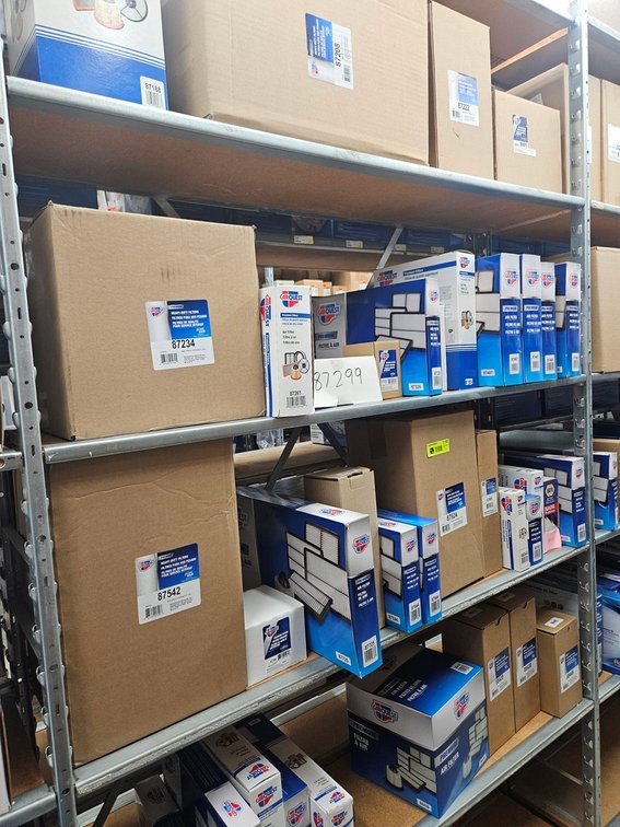 Assorted Carquest Air Filters in Section