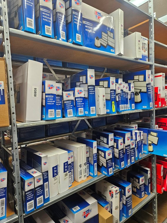 Assorted Carquest Air Filters in Section