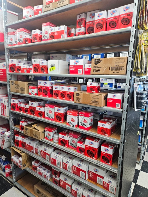Assorted Carquest Oil Filters in Section