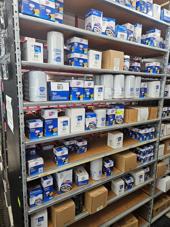 Assorted Carquest Oil Filters in Section