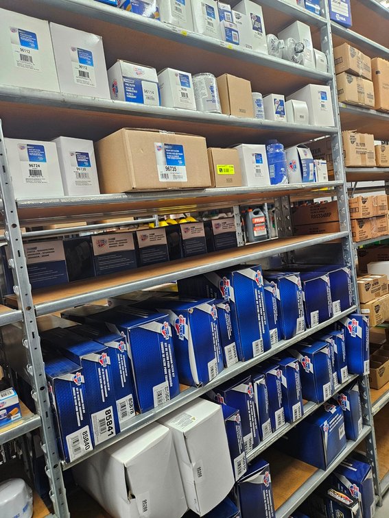 Assorted Carquest Oil and Transmission Filters in Section