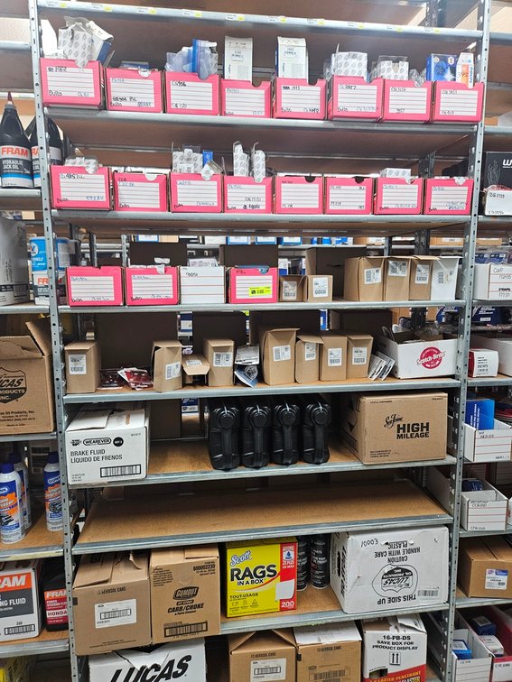 Assorted Headlight Bulbs, Brake Fluid, More in Section