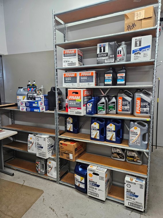 Assorted Oil, More on 2 Shelves