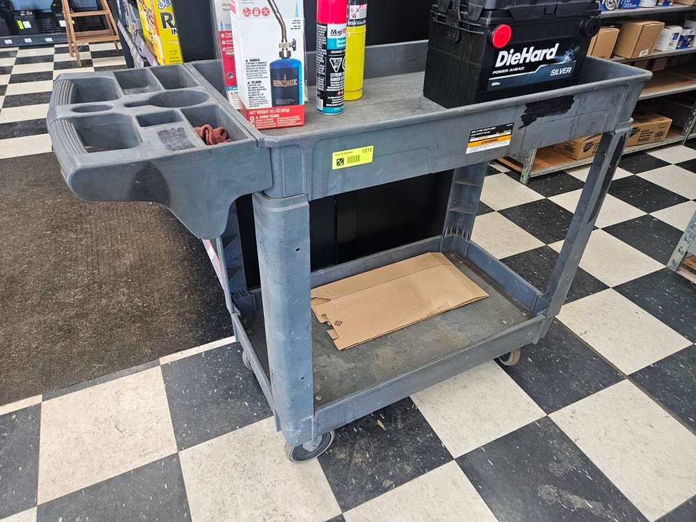 Poly Shop Cart, 40"x17"x33"
