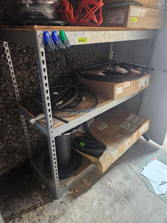 Metal/Wood Shelf, 48"x18"x48"