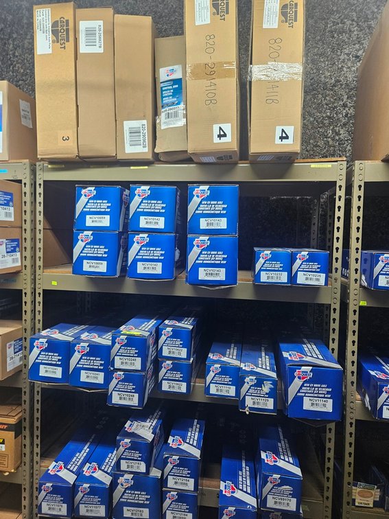 Assorted  Carquest CV Axles, Control Arms, More in Section