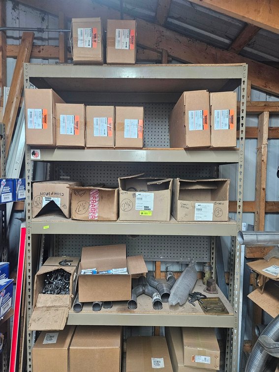 Assorted Exhaust Parts, More in Section