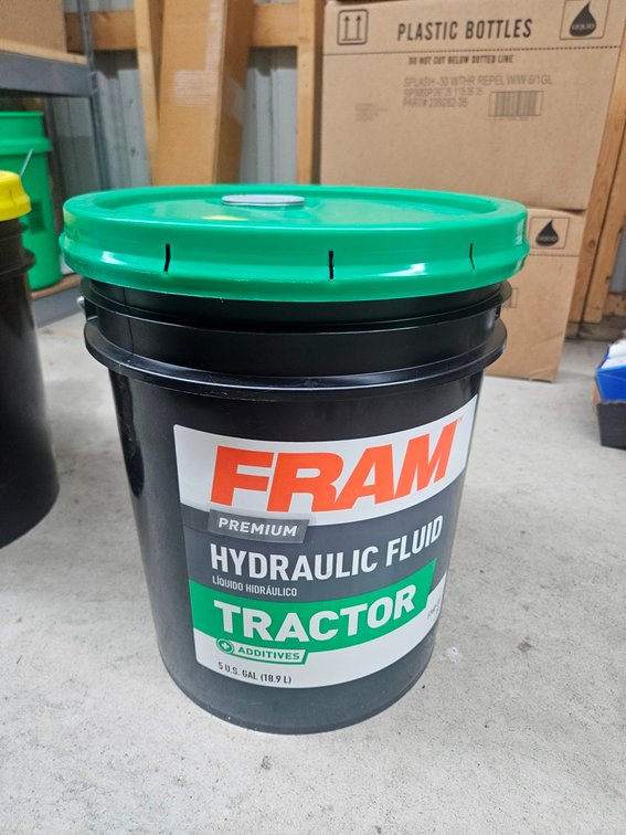 Fram Tractor Hydraulic Fluid, 5 Gallon Bucket