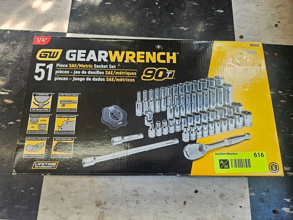 Gear Wrench 51 Pc. SAE/Metric Socket Set