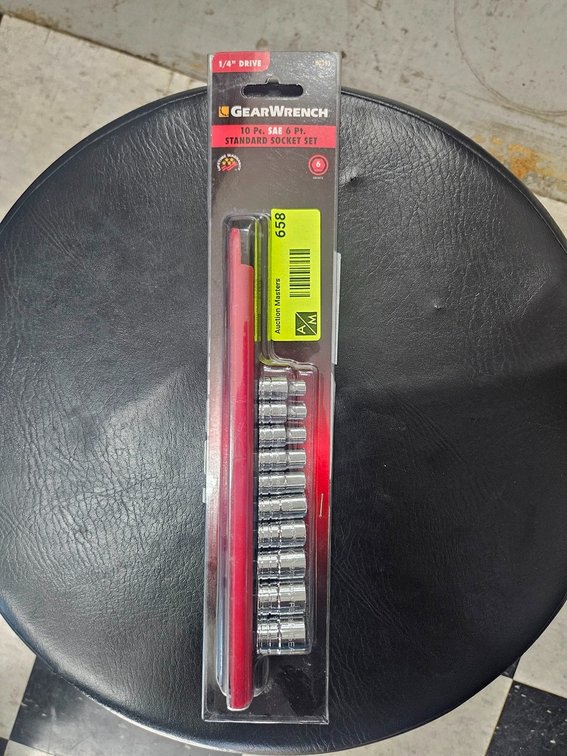 Gear Wrench 10 Pc. SAE 6-Point Socket Set