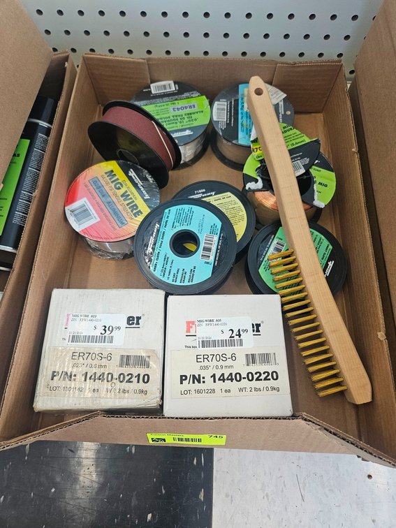 Assorted Welding Wire, Wire Brush