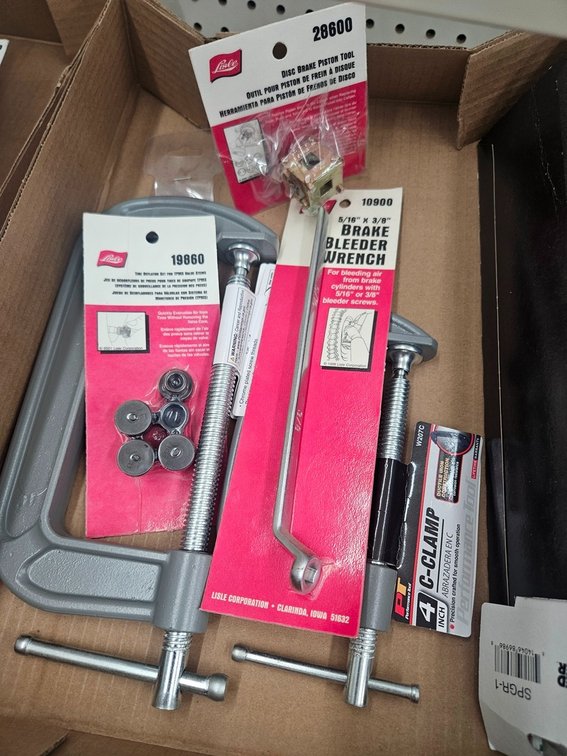 2 C-Clamps, Bleeder Wrench, More