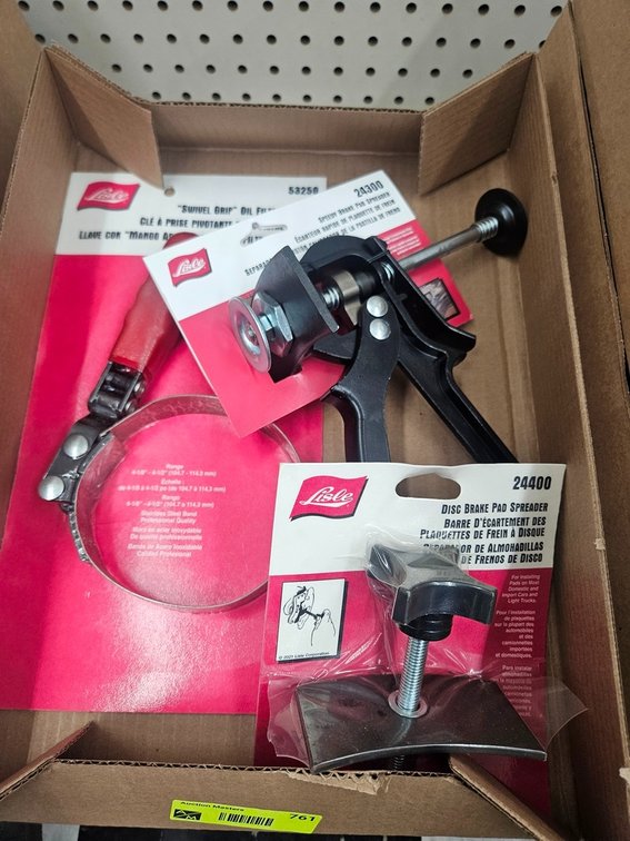 Oil Filter Wrench, 2 Assorted Disc Brake Pad Spreaders