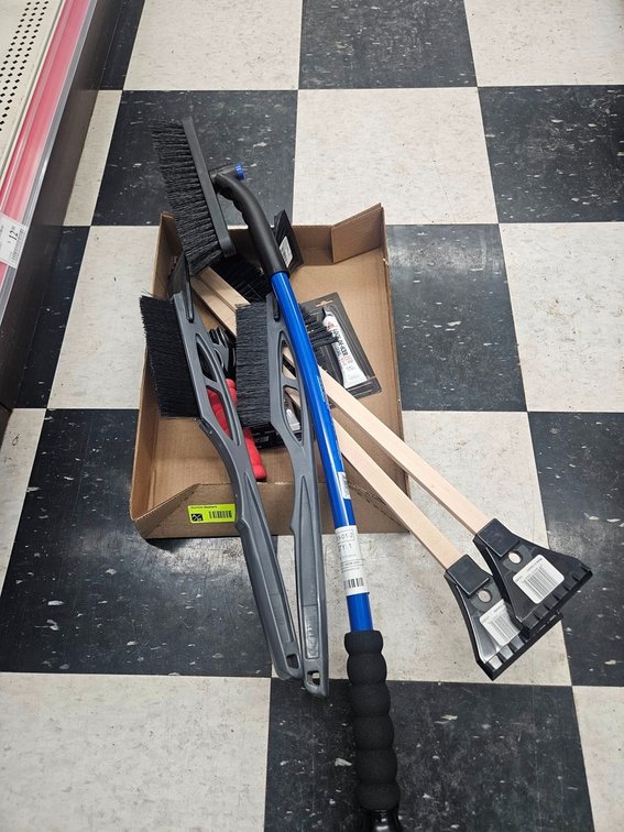 5 Assorted Snow Brushes/Scrapers