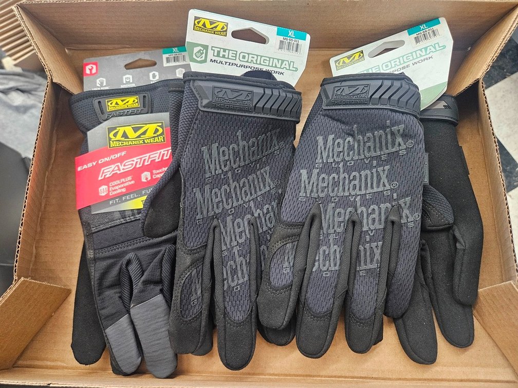 3 Pair Mechanix Gloves, XL