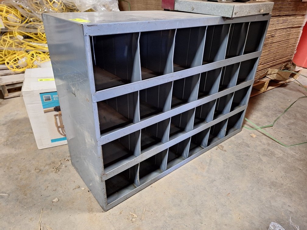 Metal Hardware Organizer, 34"x12"x24"