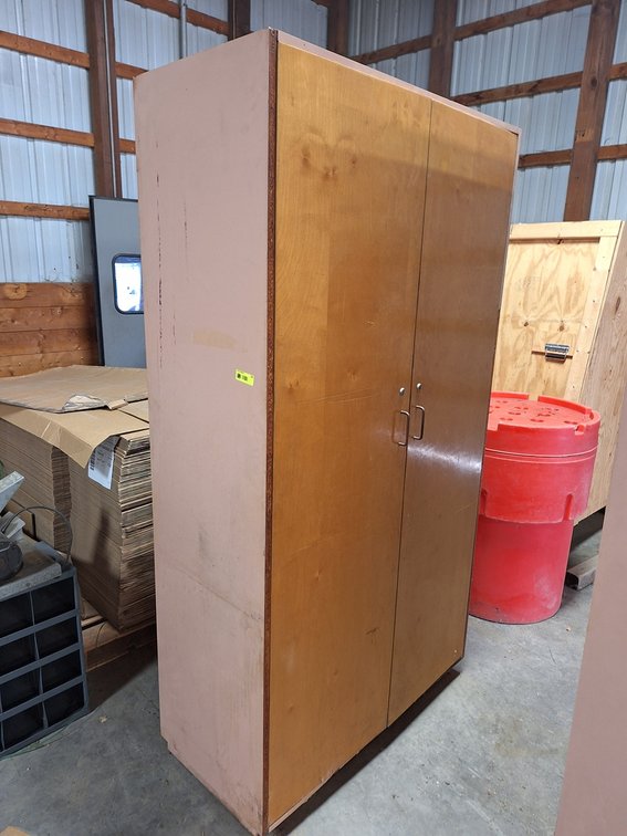 Wood 2 Door Cabinet, 45"x21"x84"
