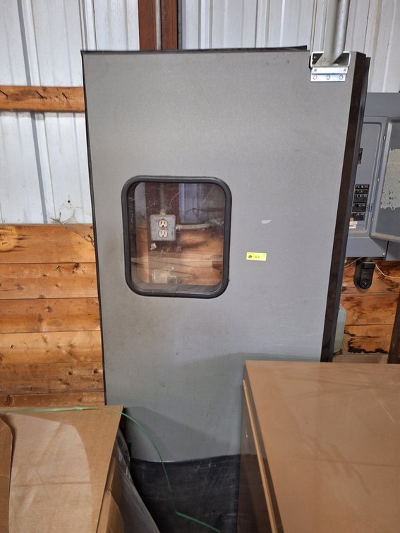 Insulated Swing Door with Window, 35"x4"x83"