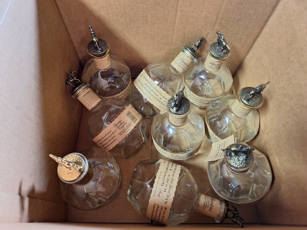 Box of 9 Blanton's Bottles (empty)