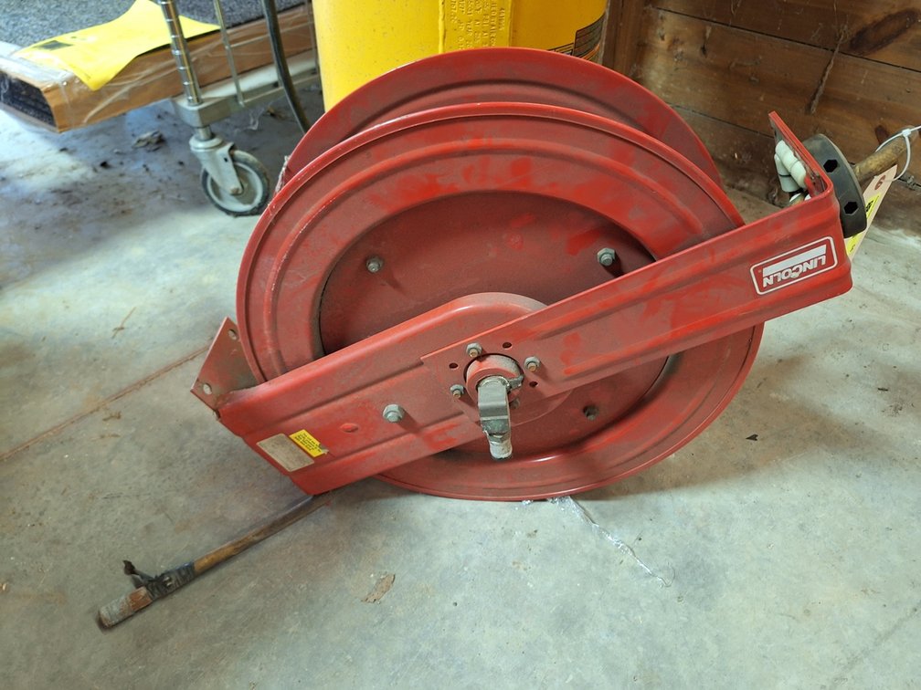 Lincoln Air Hose Reel with Hose