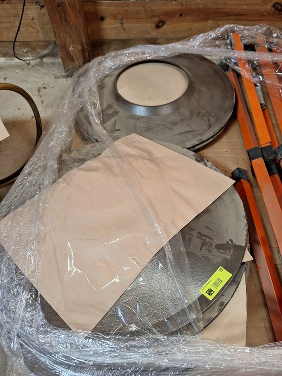 Assorted Metal Trash Can Toppers