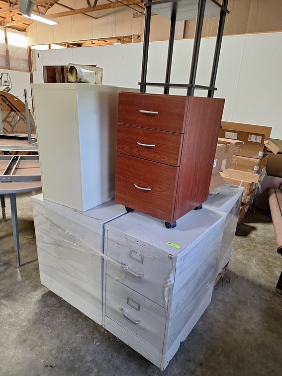Pallet Assorted Metal and Wood Cabinets