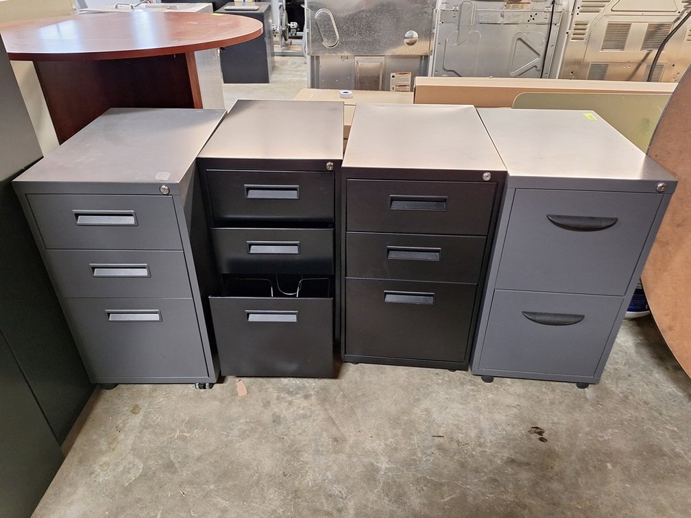 4 Metal File Cabinets