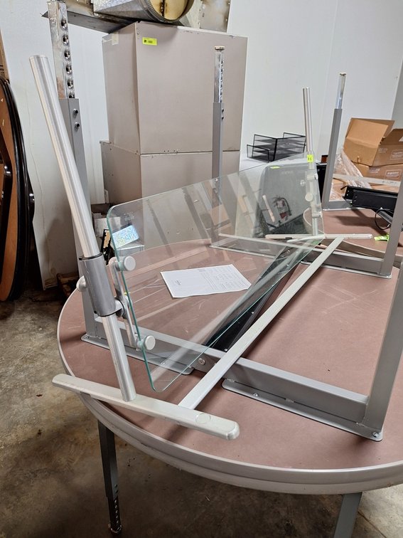 Glass/Metal Sneeze Guard, 48"