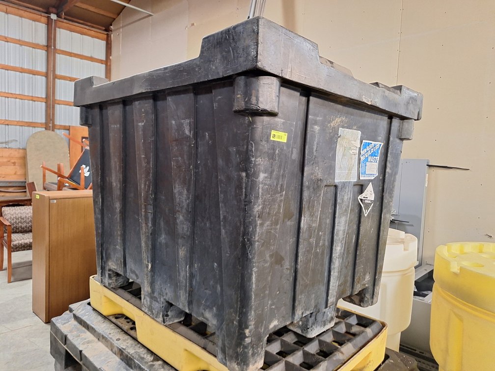 Poly Waste Container, 48"x42"x37"