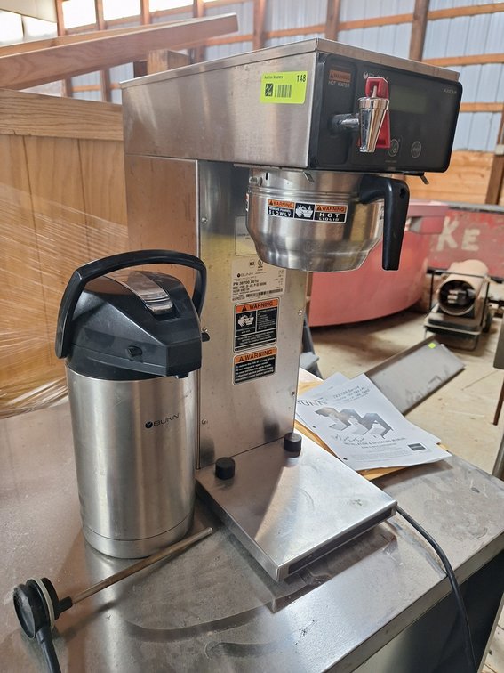 Bunn Coffee Maker with Related, Part Number 38700.0010, 120V