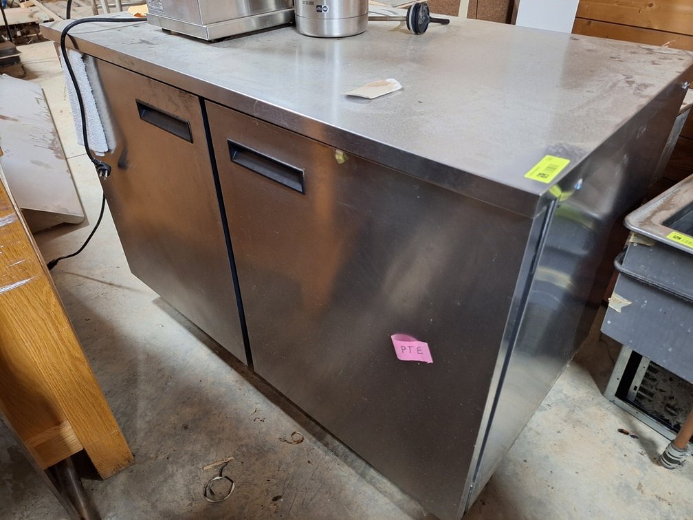 Manitowoc 2 Door Undercounter Refrigerator on Wheels, Model UC4048, 48" Wide, 115V