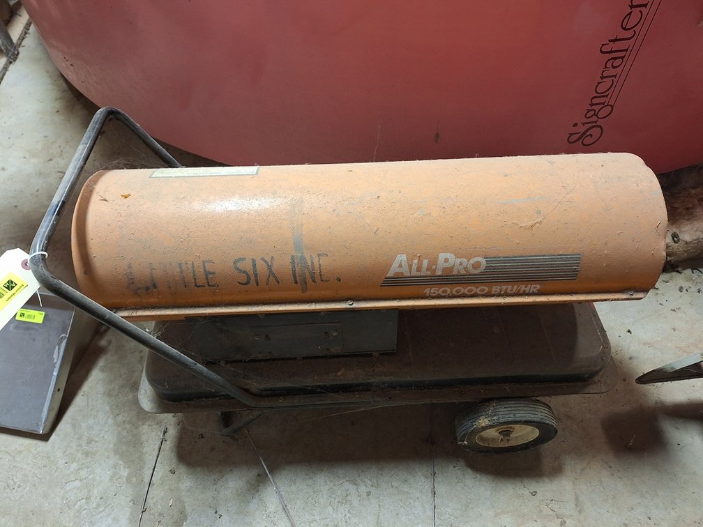 All Pro 150,000 BTU Kerosene Heater on Wheels