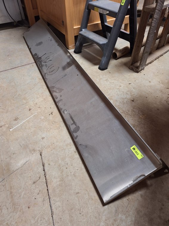 SS Wall Shelf, 84"x12"