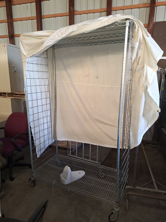 Laundry Rack on Wheels with Cover