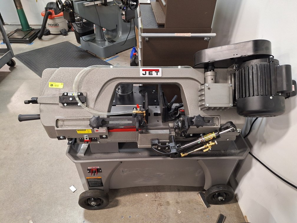 Jet Horizontal/Vertical Bandsaw on Wheels, Model HVES-712Dm 120V