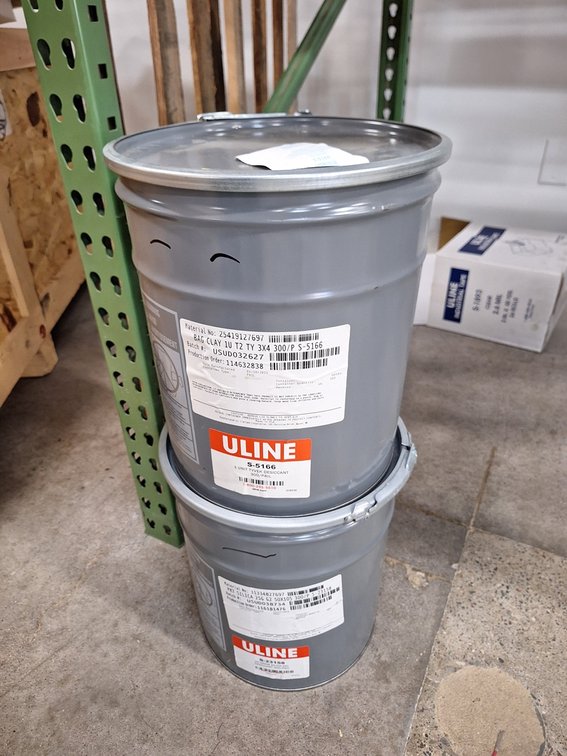 2 Barrels Uline S-5116 Bag Clay