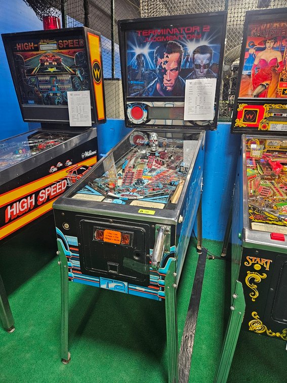 Williams Terminator 2 Pinball, Serial 50013 771988, All new LED lighting